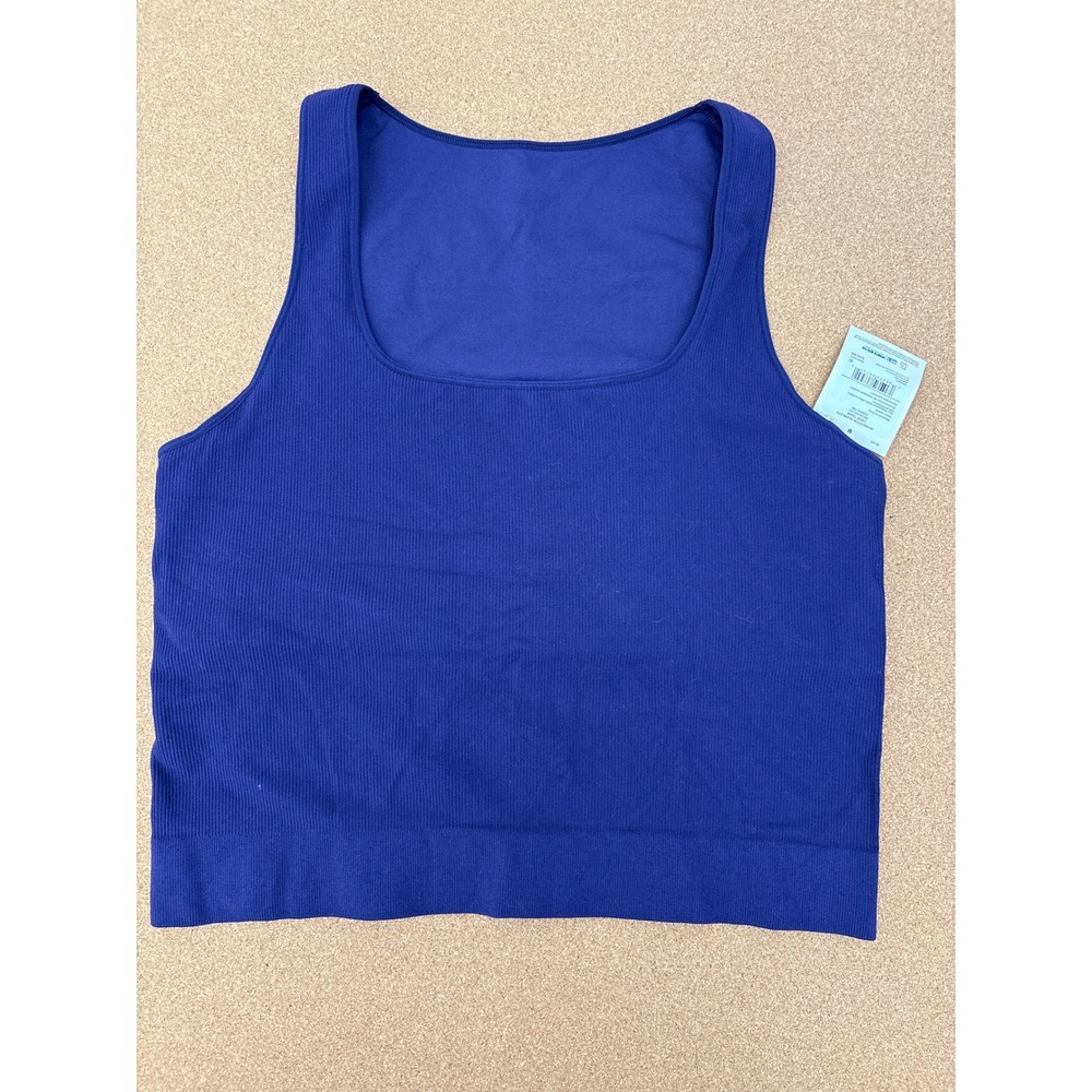 DSG Momentum Seamless Crop Tank Top Womens XXL Purple Ink Moisture‎ Wicking
